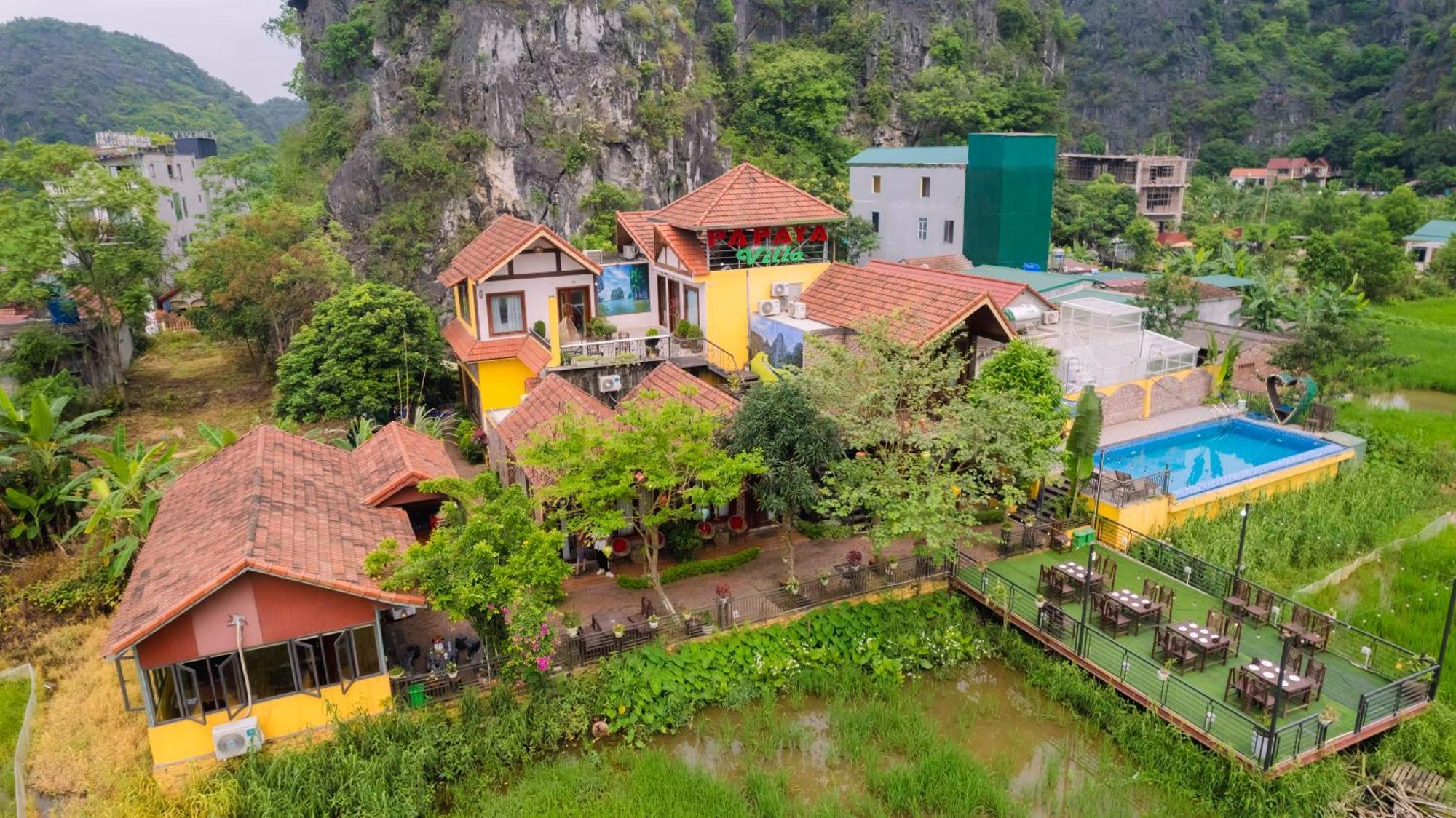 Papaya Bungalow & Rice Fields Lägenhet Ninh Bình Exteriör bild